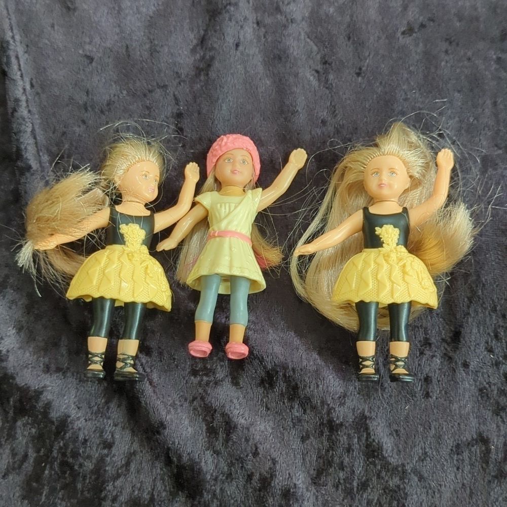 McDonalds American Girl Mini Doll Happy Meal 2014 Lot of 3 Dolls